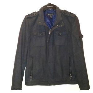 Mens Jacket - Dark Grey Wool